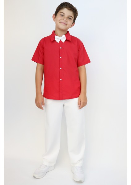 Erkek Çocuk Santino Papyonlu Alt Üst Takım 23 Nisan 29 Ekim 10 Kasım 19 Mayıs Gösteri Kıyafeti modelleri