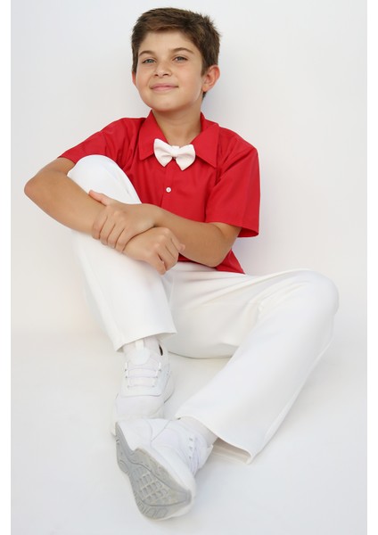 Erkek Çocuk Santino Papyonlu Alt Üst Takım 23 Nisan 29 Ekim 10 Kasım 19 Mayıs Gösteri Kıyafeti