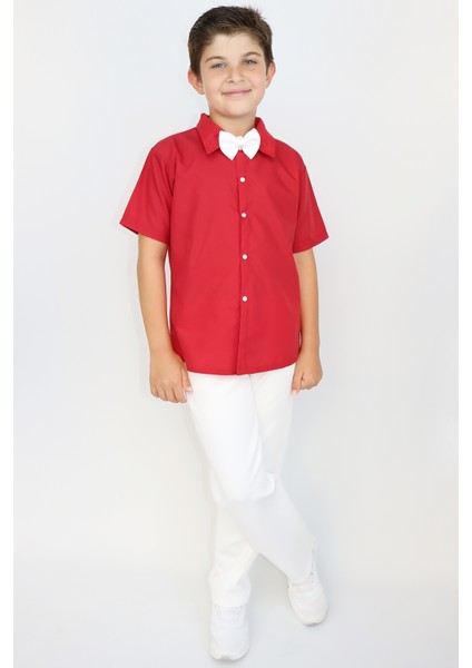 Erkek Çocuk Santino Papyonlu Alt Üst Takım 23 Nisan 29 Ekim 10 Kasım 19 Mayıs Gösteri Kıyafeti