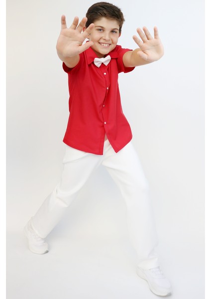 Erkek Çocuk Santino Papyonlu Alt Üst Takım 23 Nisan 29 Ekim 10 Kasım 19 Mayıs Gösteri Kıyafeti