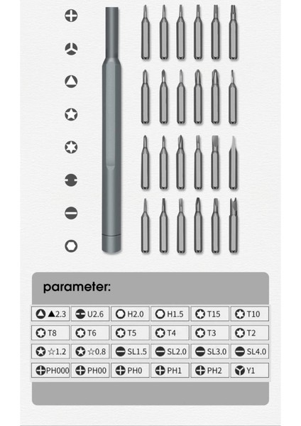 24 Parça Saatçi Pc Telefon Gözlük Mıknatıslı Tornavida Seti Özel Kutulu Aliminyum Sap fiyatları