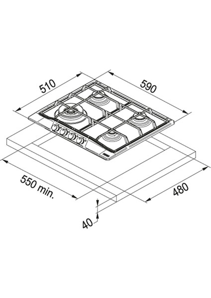 Ocak Fhtl 604 3g Tc Xs C Inox - 106.0183.016 modelleri