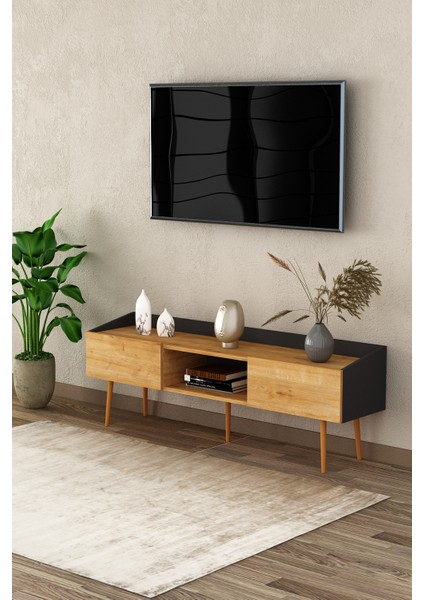 %100 Mdflam Tv Ünitesi Tv Sehpası T-28