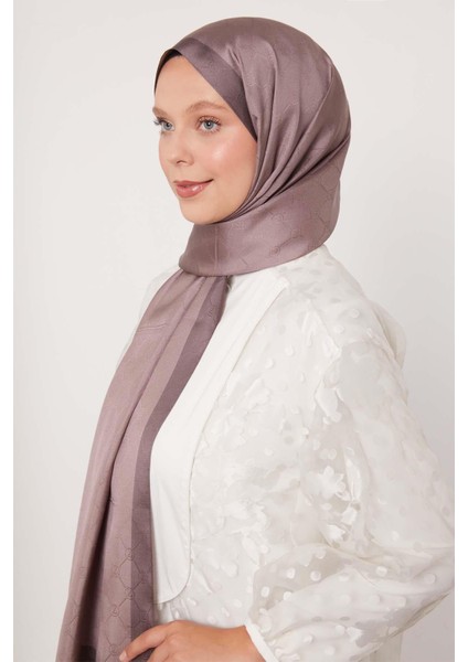 Leylak Petek Desen Monogram Ipek Şal fiyatları