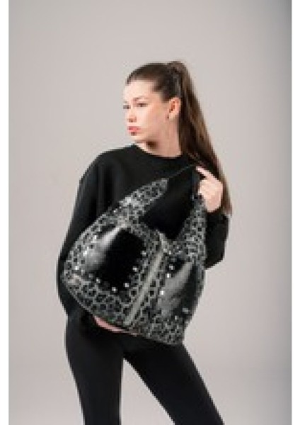 CCS 17997 Lüks Gösterişli Siyah Renk El Kol Çantası