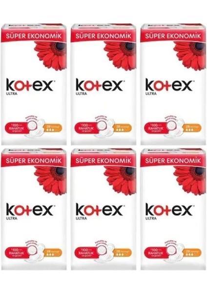 Hijyenik Ped Ultra Quadro Normal 24'lü Kadın Pedi 6 Adet