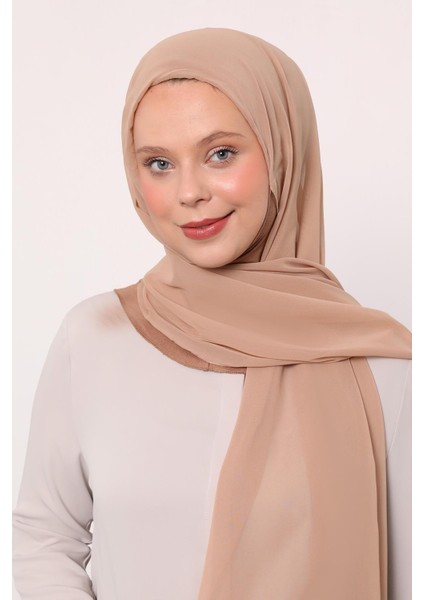 Karamel Büyük Hijap Şifon Şal fiyatları