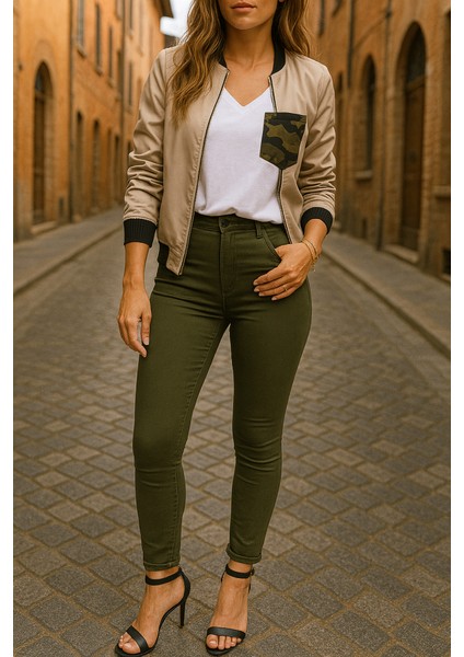 Gabardin Kumaş Yüksek Bel Pantolon 90 cm 4XLBEL40CM