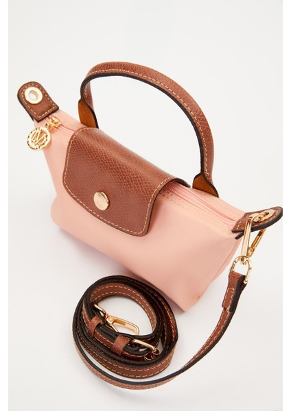 Pembe Deri Kapak Detaylı El Çantası fiyatları