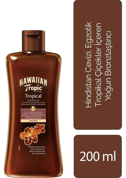 Hindistan Cevizi Tropikal Yoğun Bronzlaştırıcı Yağ 200ML + Silk Hydration Güneş Losyonu SPF15 180 ml indirimleri