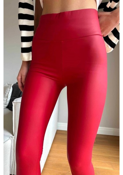 Kadın Yüksek Bel Içi Şardonlu Fırsat Ürün Toparlayıcı Tayt