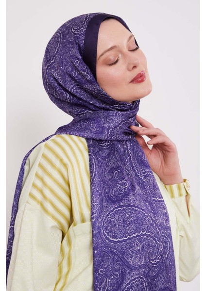 Mor Otantik Desen Hint Ipeği Şal fiyatları