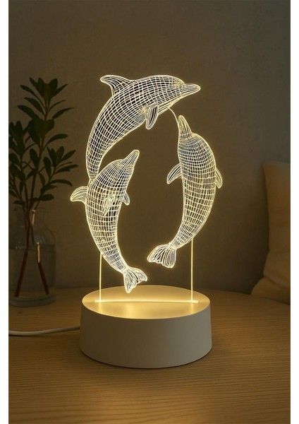 Yunus Şekilli Dekoratif Masa Lambası indirimleri