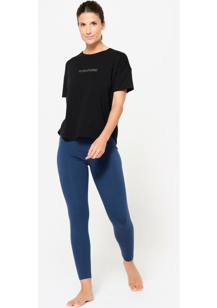 Kimjaly Kadın Yüksek Belli Yoga Taytı - Lacivert fiyatları