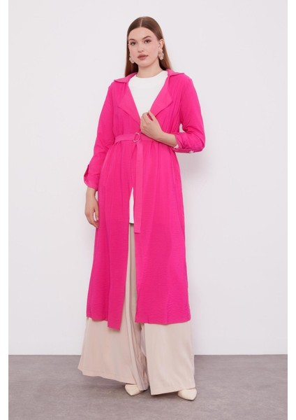 Fuşya Omzu Apoletli Kap modelleri