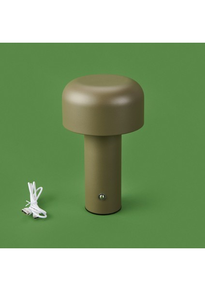 Lighting Mantar Masa Lambası - Mat Zeytin Yeşili