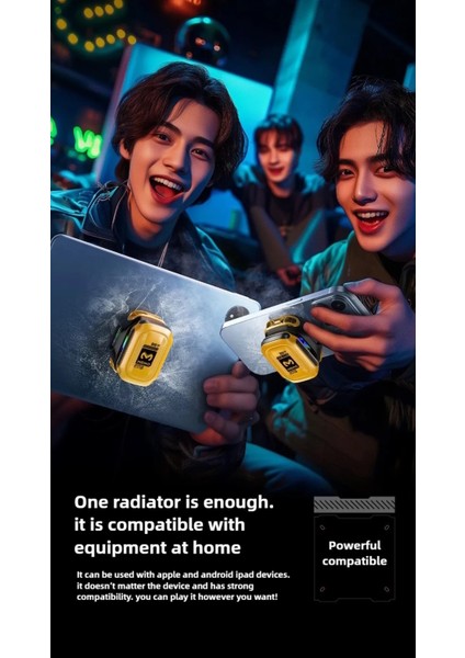 Memo CX12 E Sporcu -15 Derece Powerbanklı ve Kablo Destekli Magsafe Rgb Telefon Soğutucu Fan Tablet Sogutucu Fan Tüm Cihazlar ile Uyumlu Extra Magsafe Halkalı - Black indirimleri