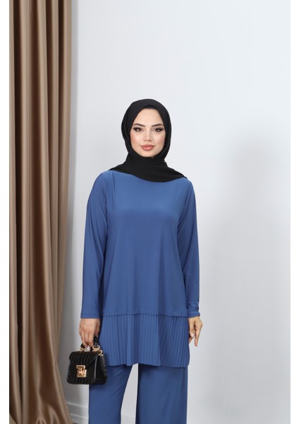 Tuniği Piliseli Pantolonlu Takım modelleri