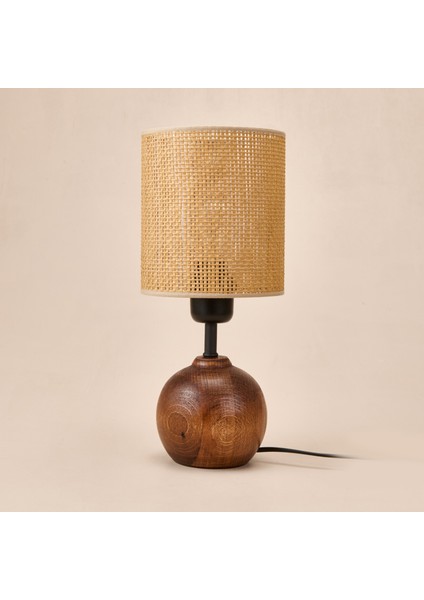 Lighting Simena Ahşap Abajur - Kahverengi / Ceviz - 36X15X15 cm fiyatları