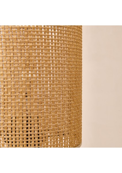 Lighting Simena Ahşap Abajur - Kahverengi / Ceviz - 36X15X15 cm fırsatları