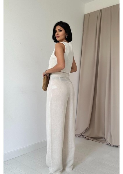 Bej Önü Düğmeli Yelek ve Pantolon Takım modelleri