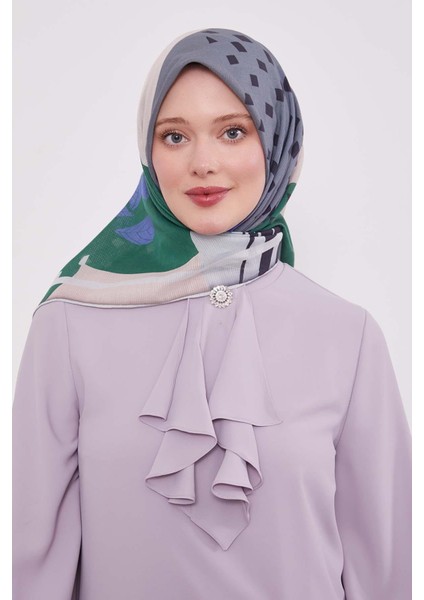 Benetton Yaprak Desen Pamuk Eşarp fiyatları