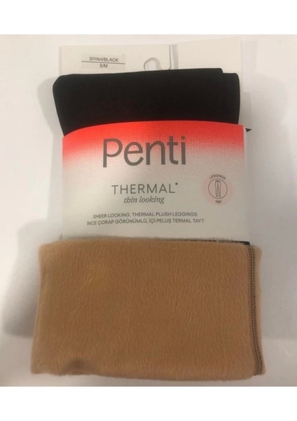 Thin Looking Thermal Tayt Çorap Siyah S-M modelleri