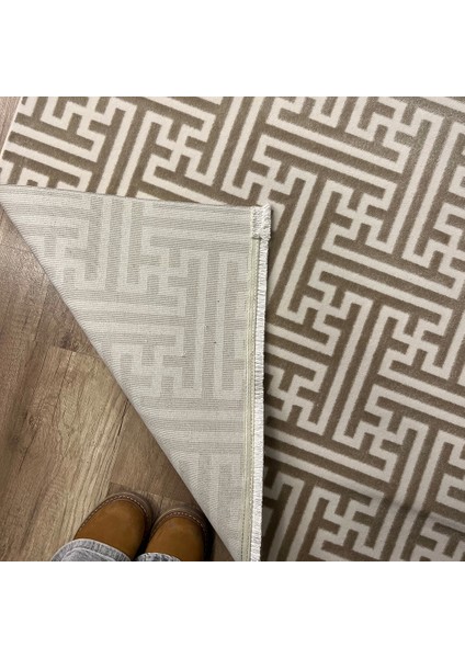 Aria 1128 Vizon Pamuk Tabanlı Modern Halı indirimleri