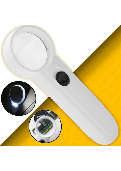 15X El Tipi Işıklı Büyüteç | SD6B-2
