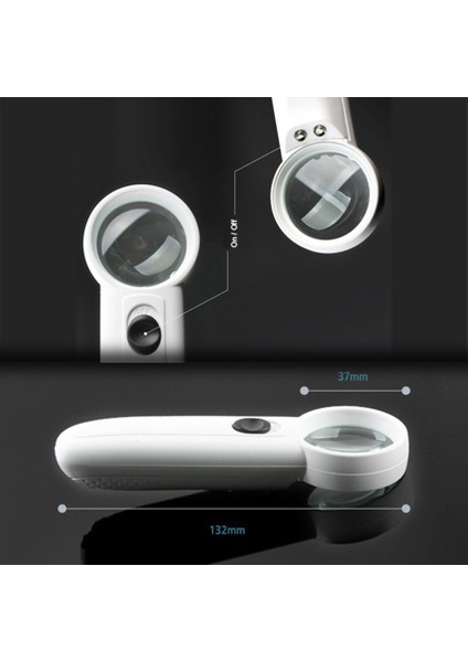 15X El Tipi Işıklı Büyüteç | SD6B-2 modelleri