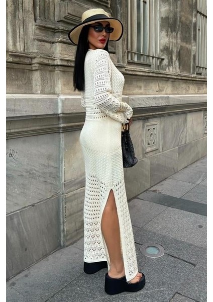 Ajur Detaylı Ispanyol Kol Elbise 2840 fiyatları