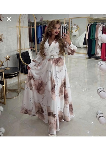 Parlak Ipek Kumaş Gece Günlük Elbise fiyatları