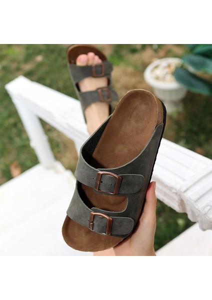 Bernishoes Rıno Haki Yeşil Nubuk Terlik fırsatları