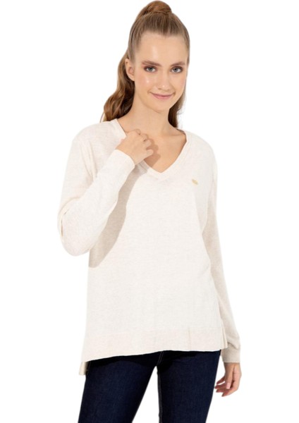 Kadın Basic V Yaka Kazak fiyatları