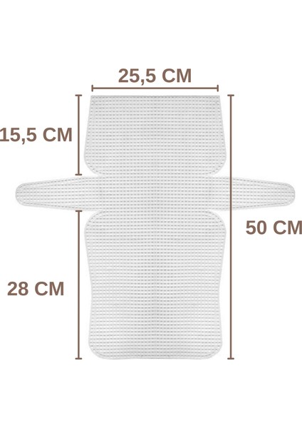 Kadın Çanta Aksesuarı Plastik Kanvas Deseni ile 25,5x50 cm Renkli Tasarım