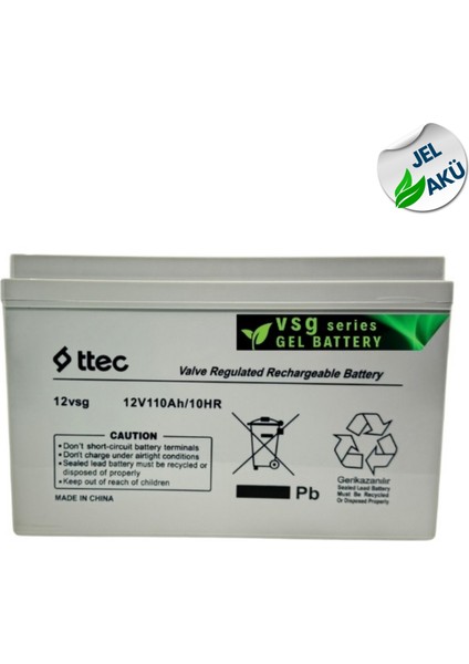 Ttec 12V 100AH Jel Akü Deep Cycle Bağ Bahçe Sulama ve Karavan Için fırsatları