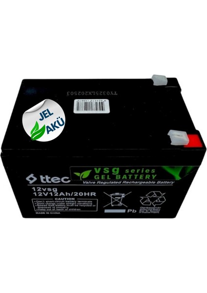 Ttec 12V 12AH Jel Akü – Pilsan Akülü Arabalar ve Oyuncak Araçlar Için fiyatları