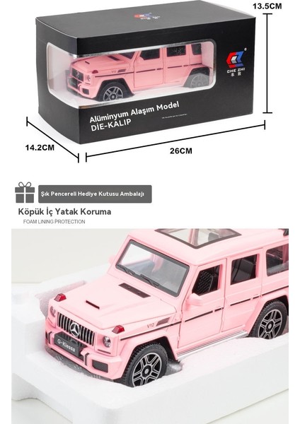 1:24 Mercedes-Benz G63 Alaşım Araba Modeli Arazi Aracı Süsü (Yurt Dışından) fırsatları