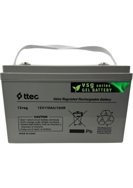 Ttec 12V 100AH Jel Akü Bağ Bahçe Sulama ve Solar Sistem Uyumlu indirimleri