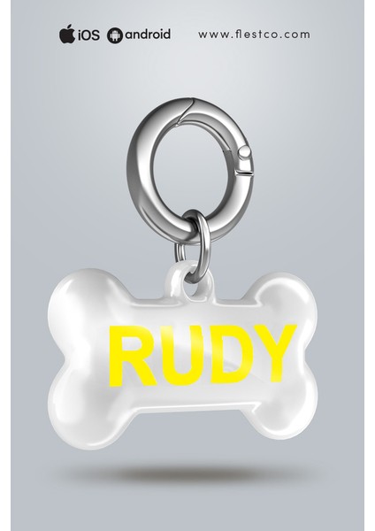 Nfc Akıllı Künye – Kemik Desenli – Isimli Model – Kişiye Özel – Kedi & Köpek