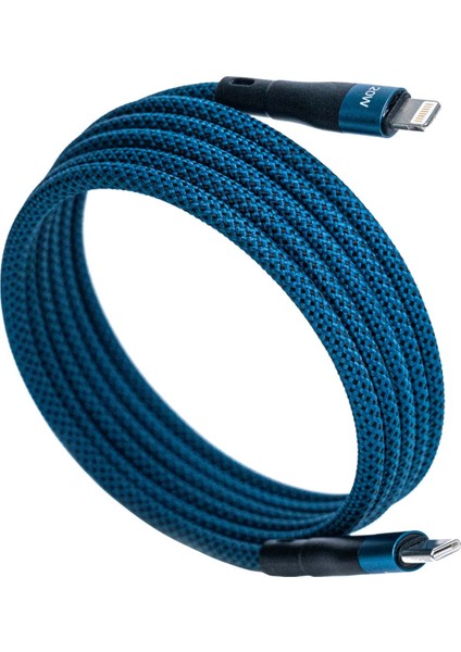 Bmlc-03 Manyetik 2m Hızlı Şarj Kablosu – Type-C - Lightning, 3 a