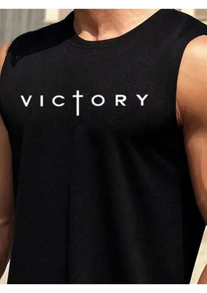 Erkek Sıfır Kol Victory Baskılı Süprem Bluz fiyatları