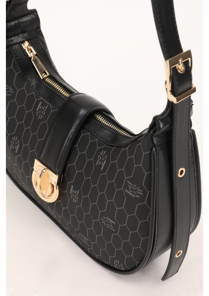 Siyah Kadın El ve Omuz Çantası 930211 indirimleri