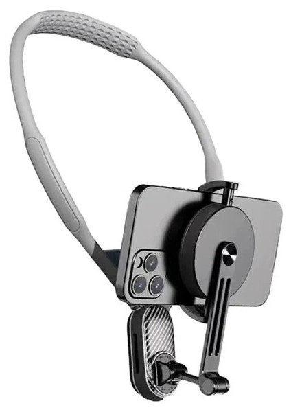 360 Derece Ayarlanabilir Boyun Askılı Manyetik Telefon Tutucu