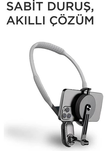 360 Derece Ayarlanabilir Boyun Askılı Manyetik Telefon Tutucu fırsatları