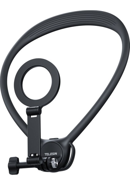 Aksiyon Kamera ve Manyetik Telefonlar Ile Uyumlu Boyun Askısı - Siyah (2in1)