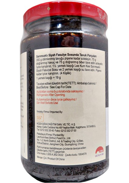 Sarımsaklı Siyah Fasülye Sosu 368 gr fırsatları
