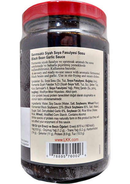 Sarımsaklı Siyah Fasülye Sosu 368 gr indirimleri