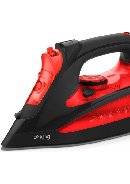 Osborn 2600W Buharlı Ütü – Kırmızı, Otomatik Kapanma ve Kireç Önleyici Sistem fiyatları