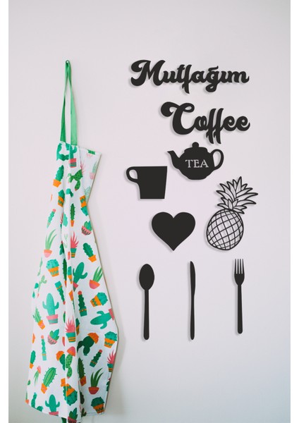 Mutfağım 9 Parça Mutfak Konsepti Duvar Yazısı Mdf Duvar Dekorasyon Ürünü fiyatları